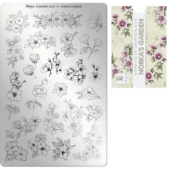 Stamping Plate 75 Norka's Garden