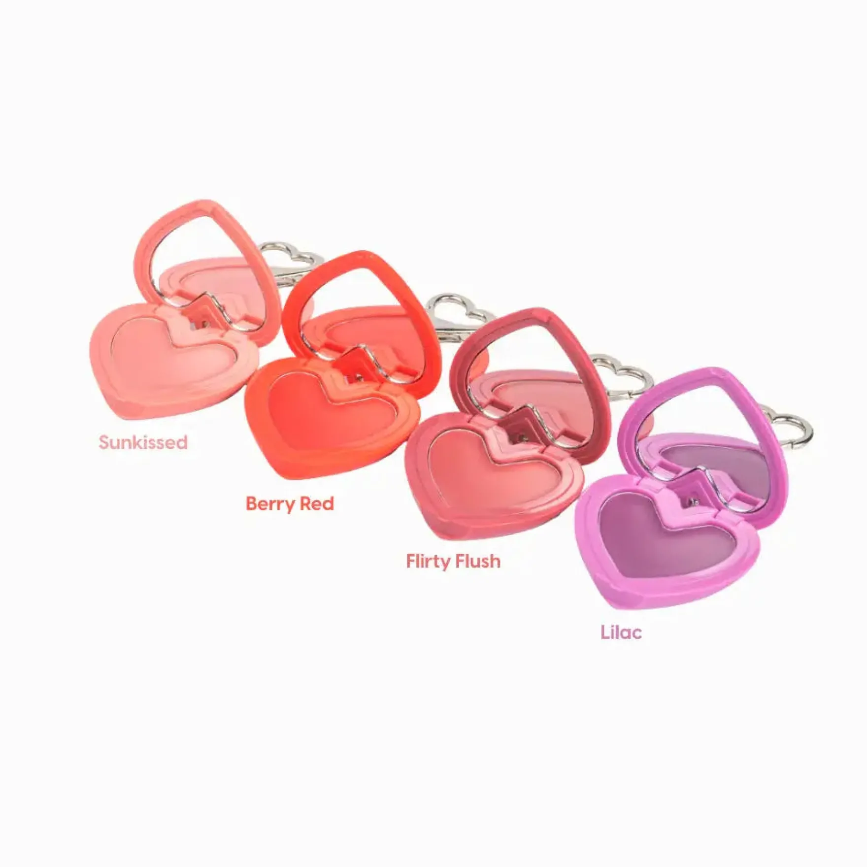 Stay Blushin! Lip and Cheek Cream Blush Keychain Berry Red