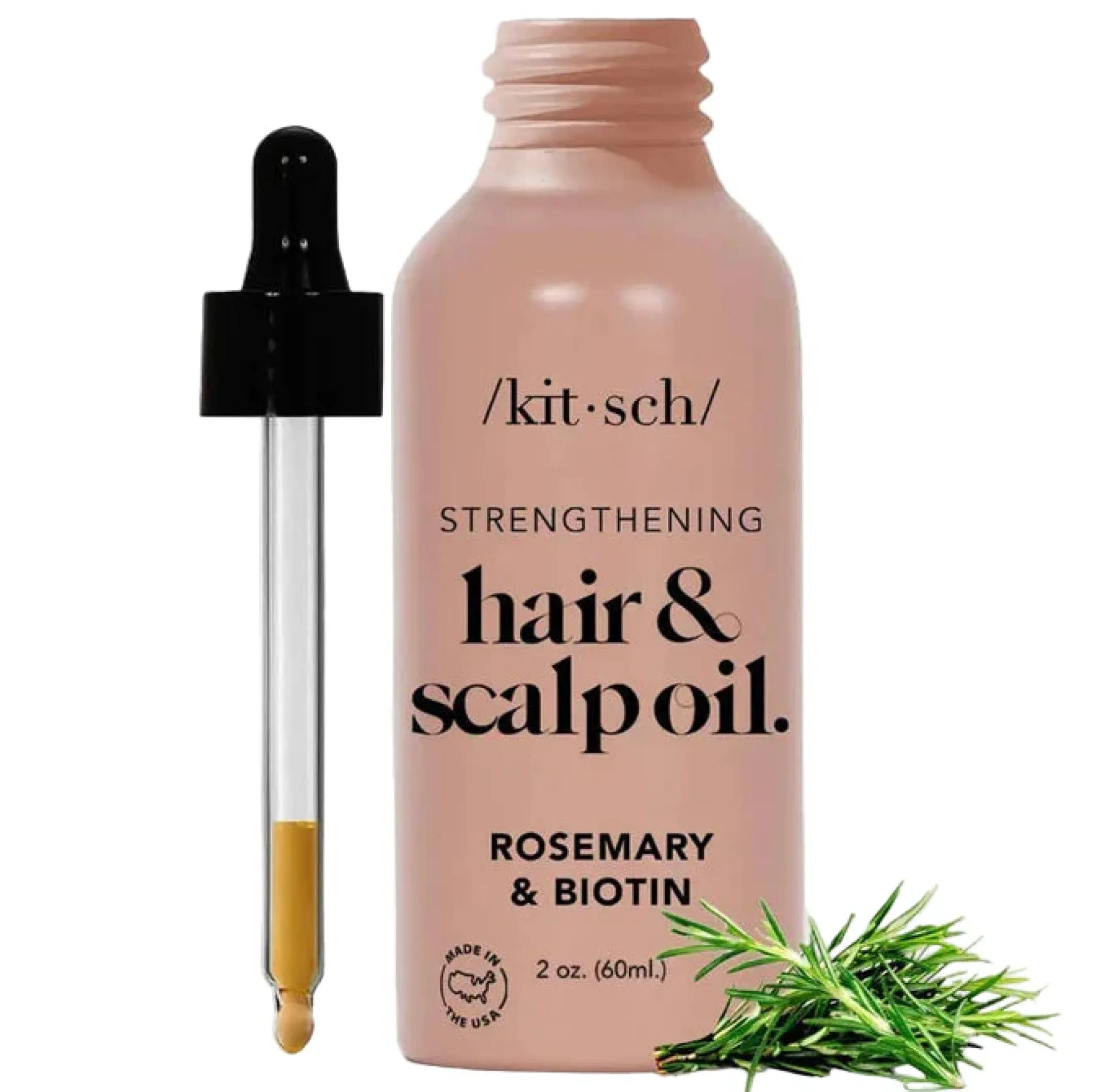 Strengthening Scalp & Hair Oil with Rosemary & Biotin 60 ml.
