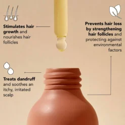 Strengthening Scalp & Hair Oil with Rosemary & Biotin 60 ml.