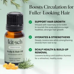 Strengthening Scalp & Hair Oil with Rosemary & Biotin 10 ml.