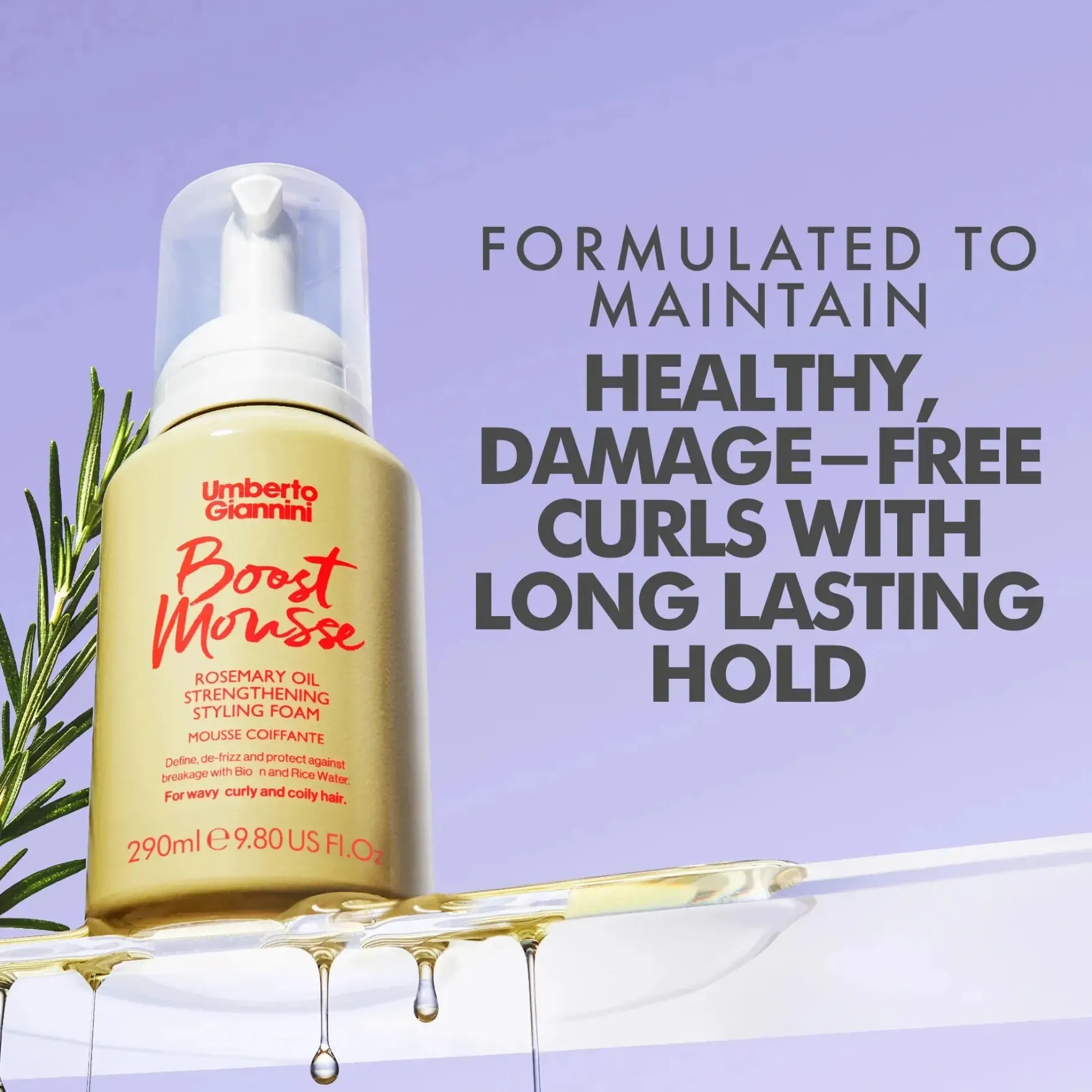 Strong Curls Rosemary Oil Strenghtening Styling Foam