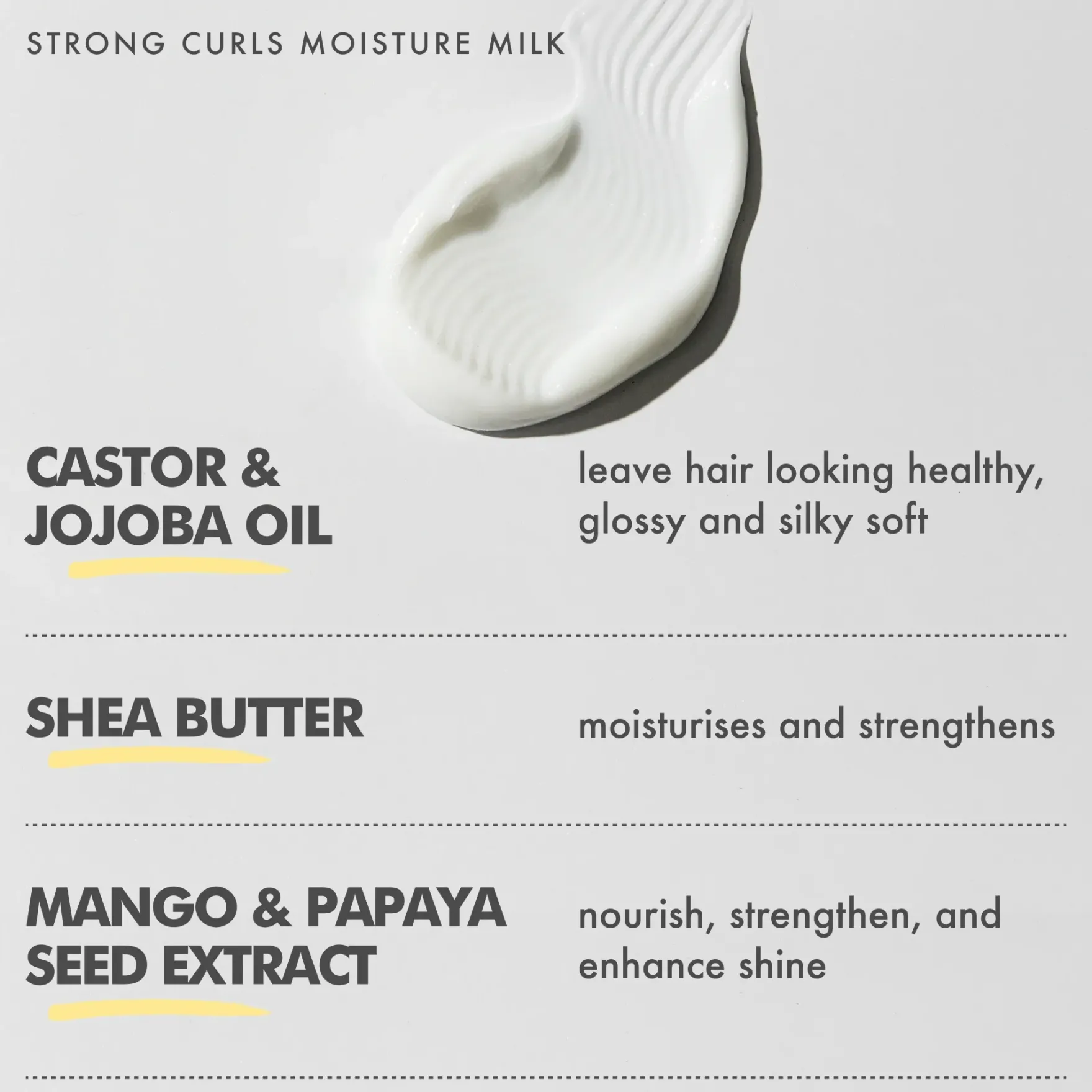 Strong Curls Rosemary Oil Leave In Conditioner Milk