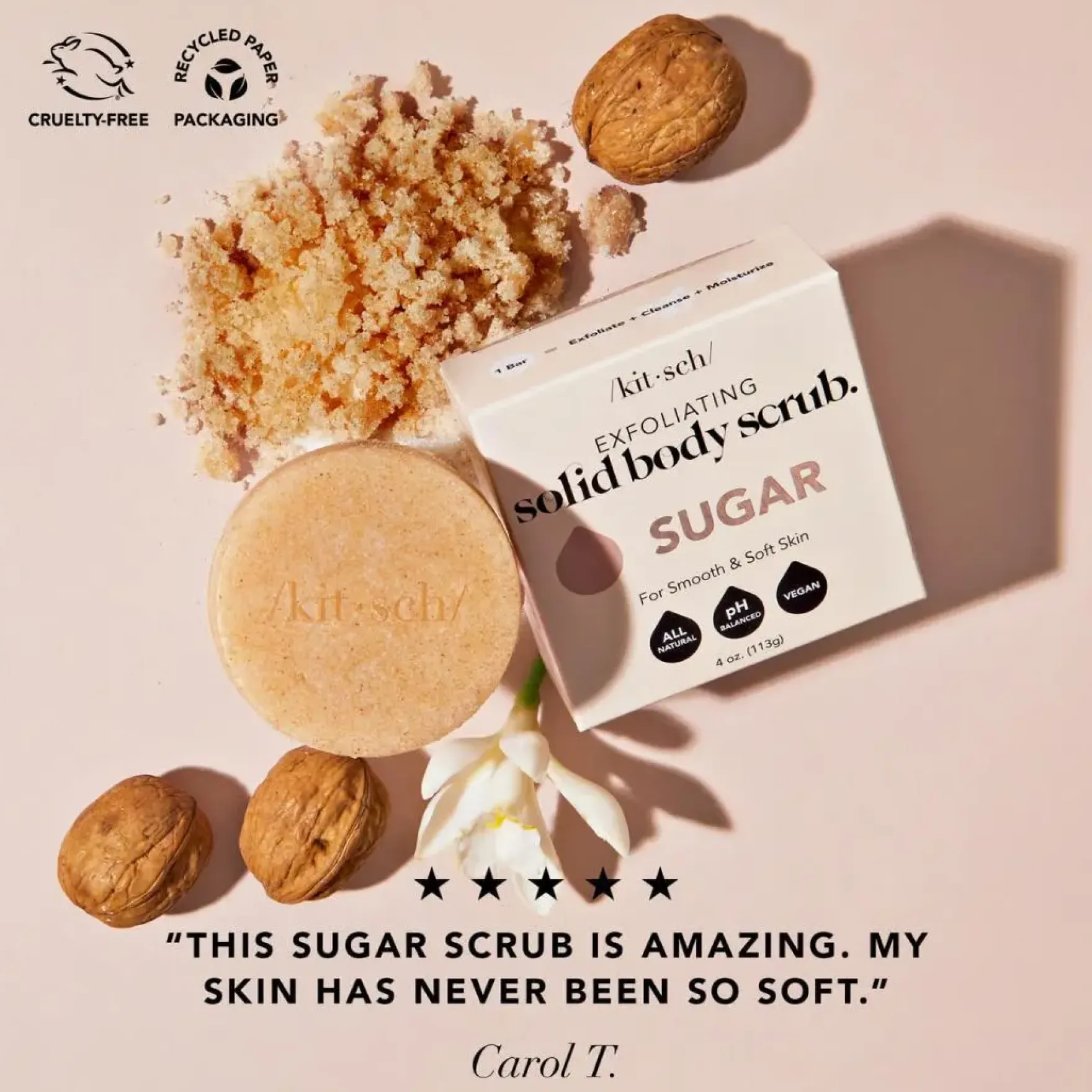 Sugar Exfoliating Solid Body Scrub