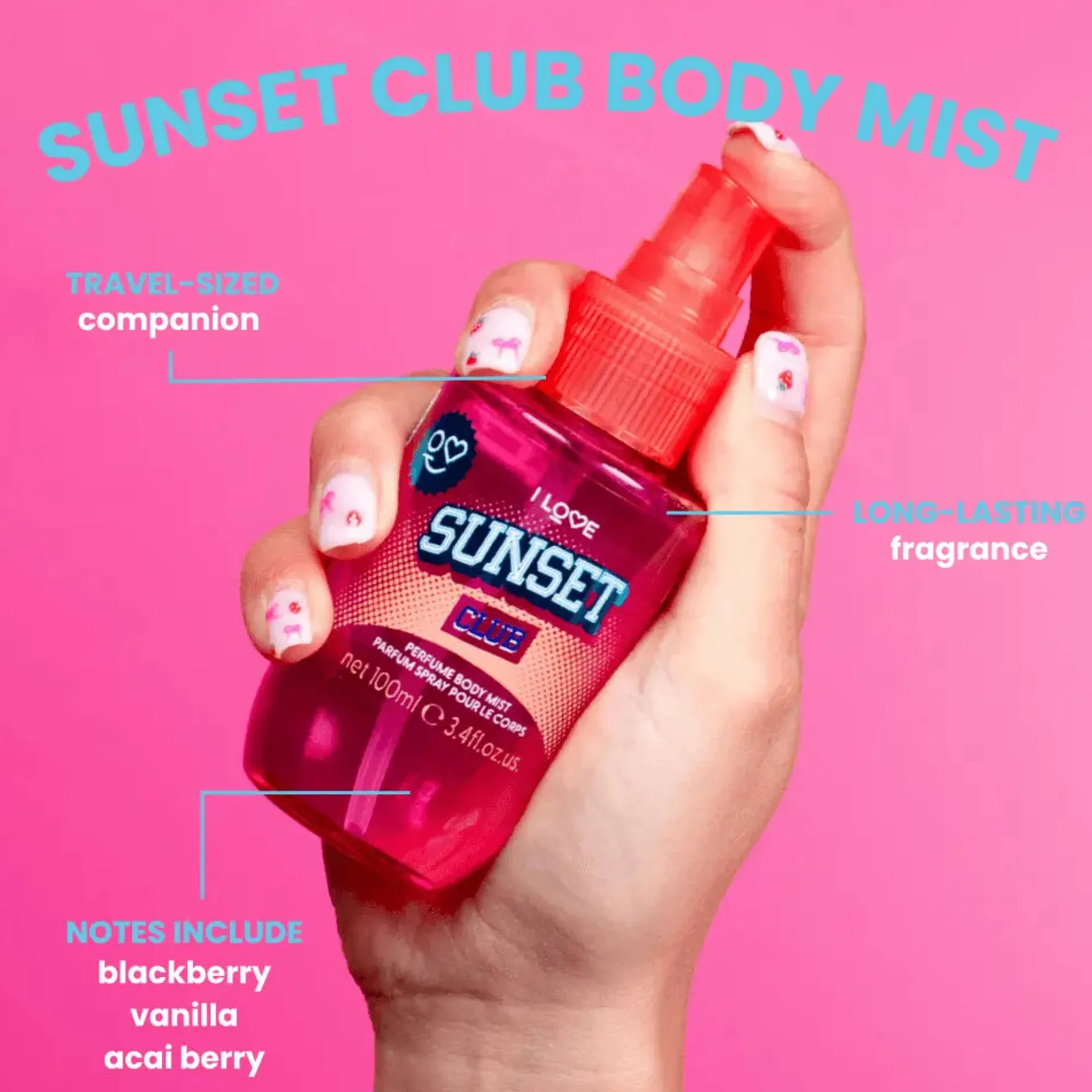 Sunset Club Perfumed Body Mist