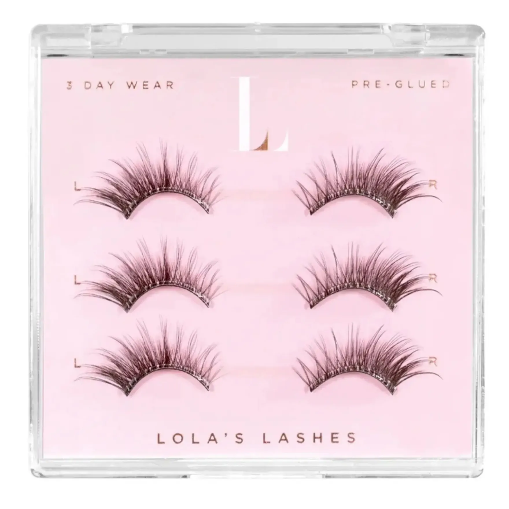 Tapered Flick Half Lashes Brown