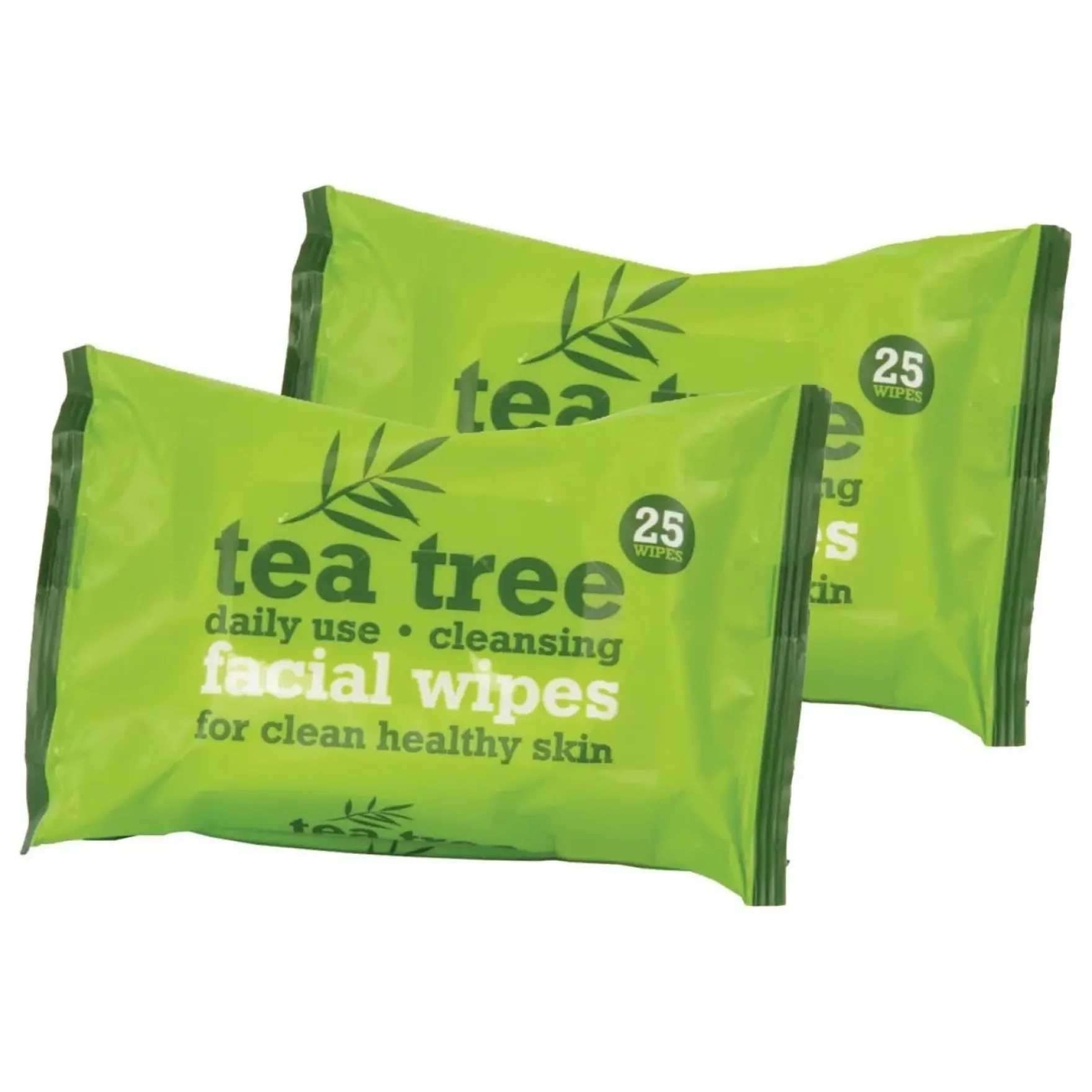 Tea Tree Facial Wipes Twin Pack