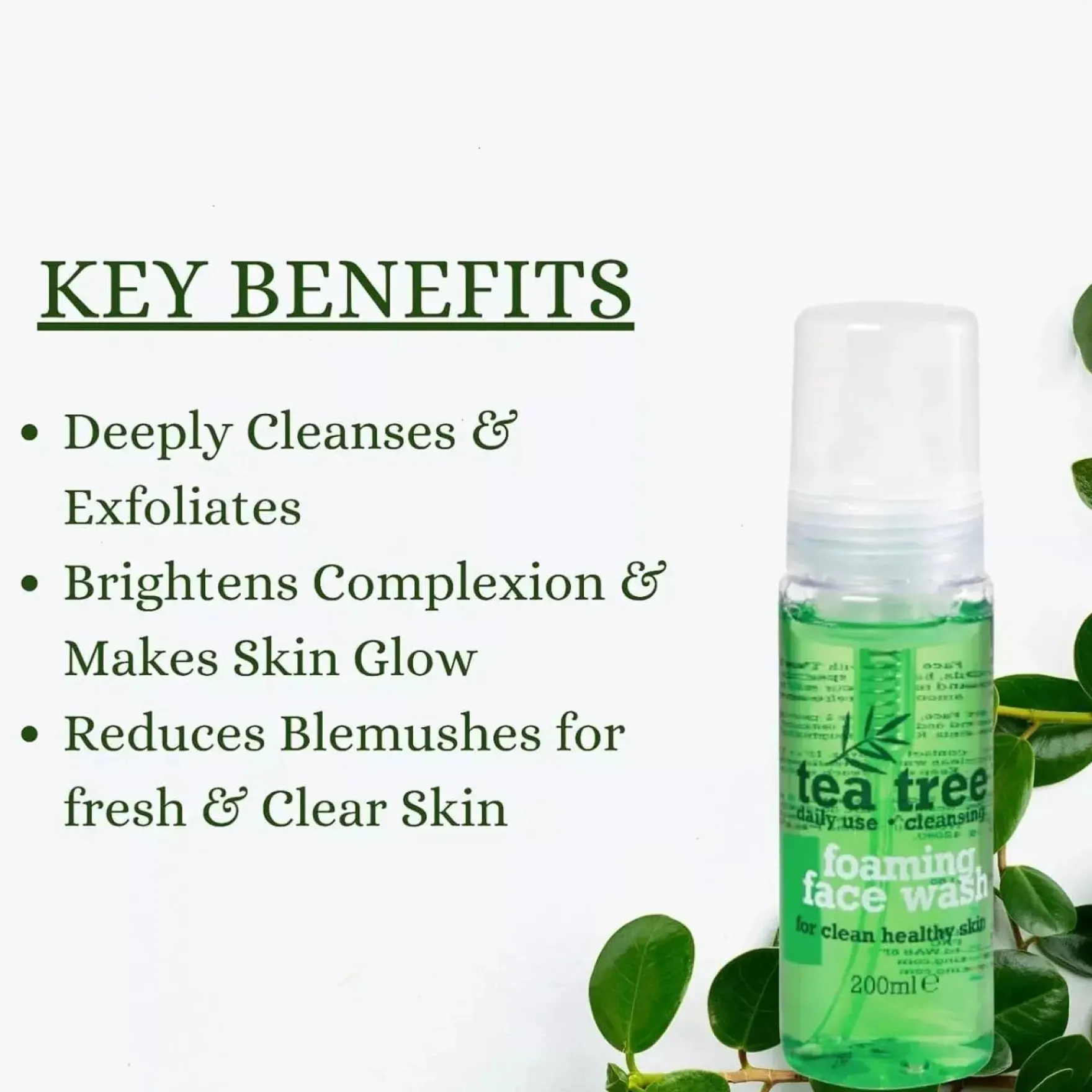Tea Tree Foaming Face Wash