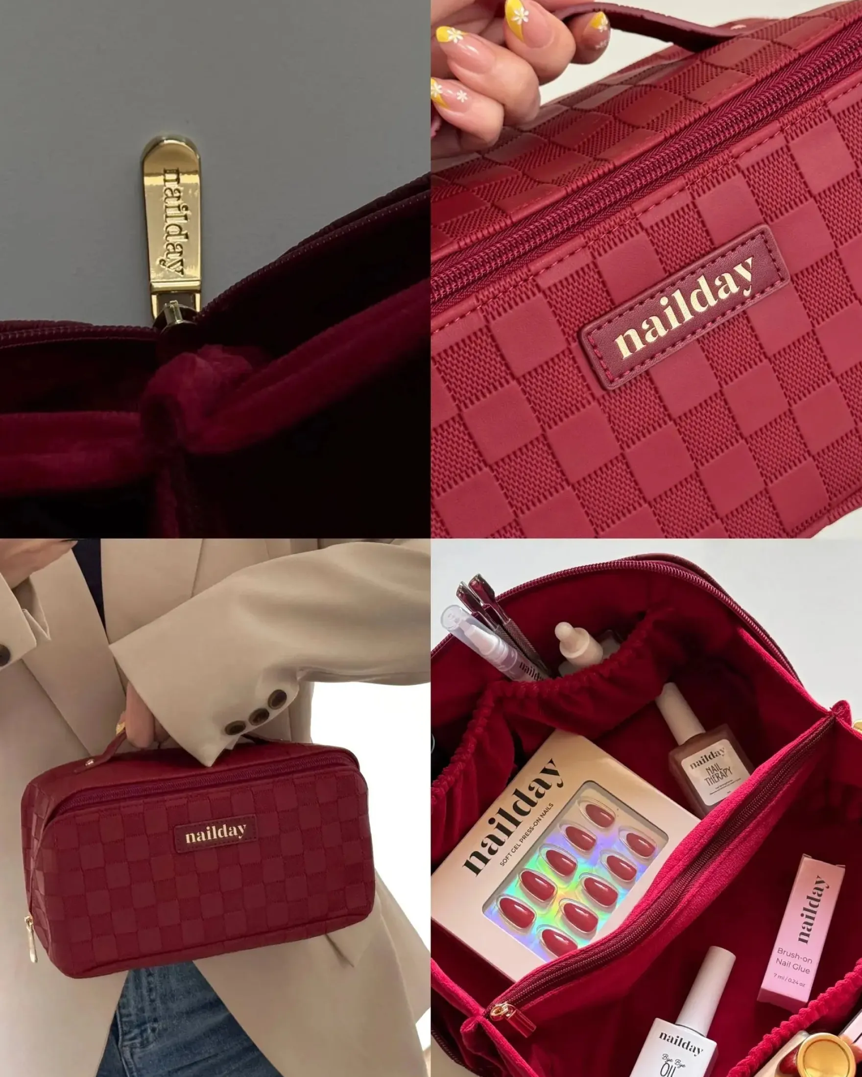 The Essentials Beauty Bag Rouge