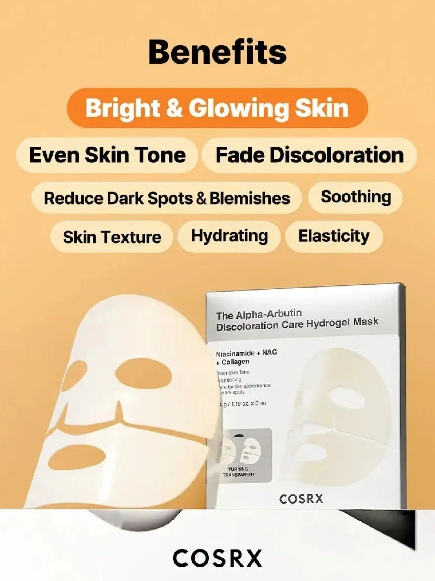 The Alpha-Arbutin Discoloration Care Hydrogel Mask