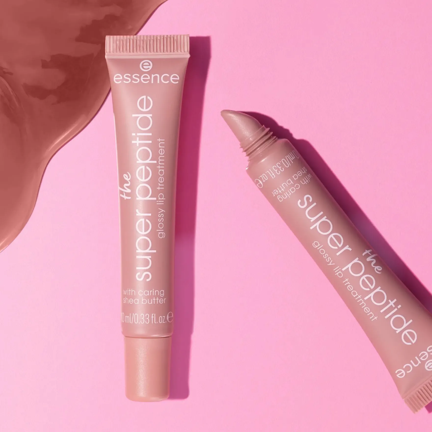 The Super Peptide Glossy Lip Treatment + Pouch Set 01 All Toffee'd Up!