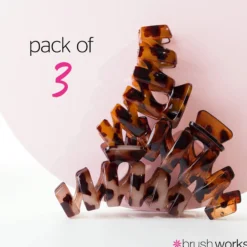 Tortoiseshell Claw Clips 3 Pack