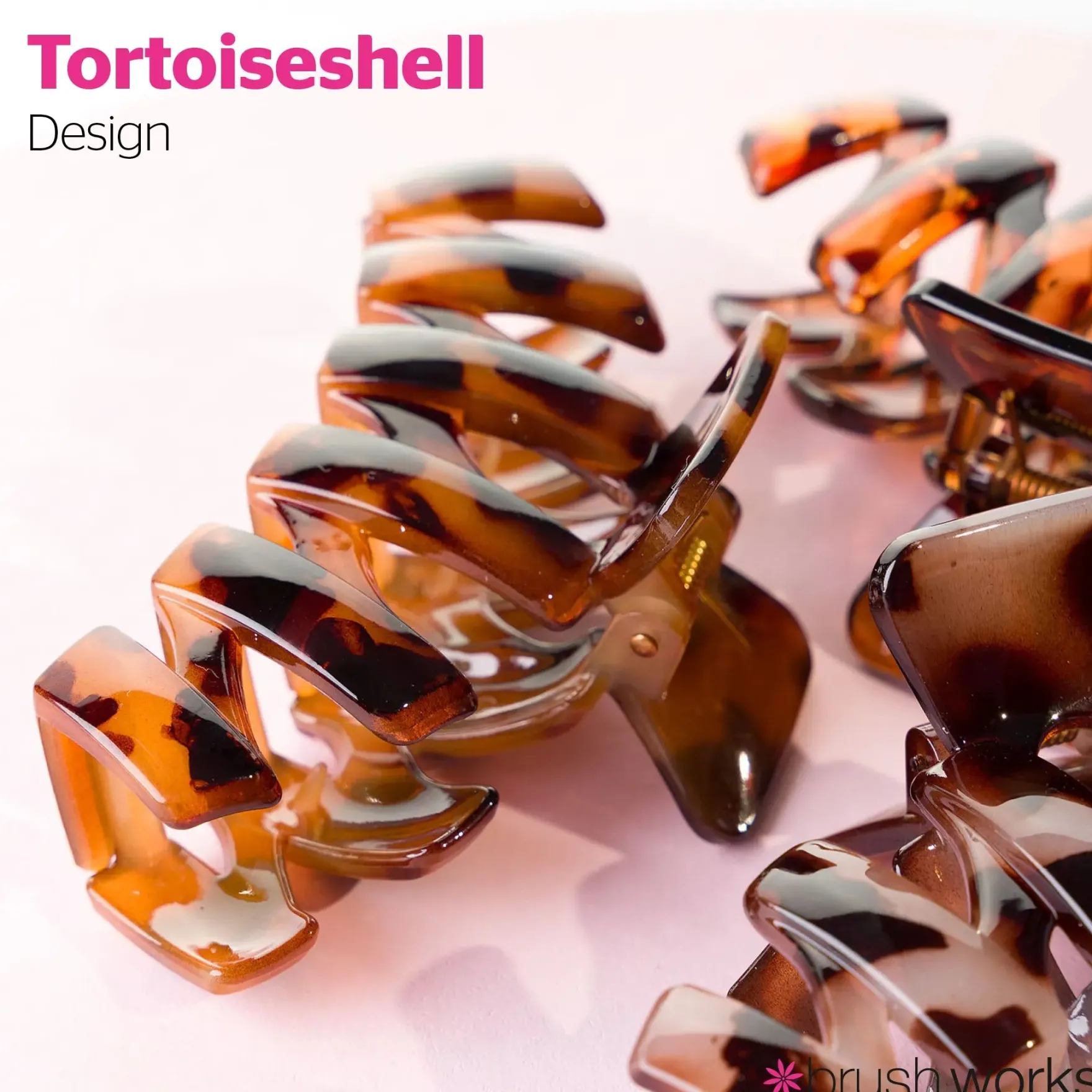 Tortoiseshell Claw Clips 3 Pack