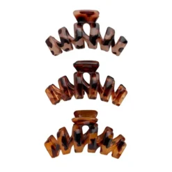Tortoiseshell Claw Clips 3 Pack