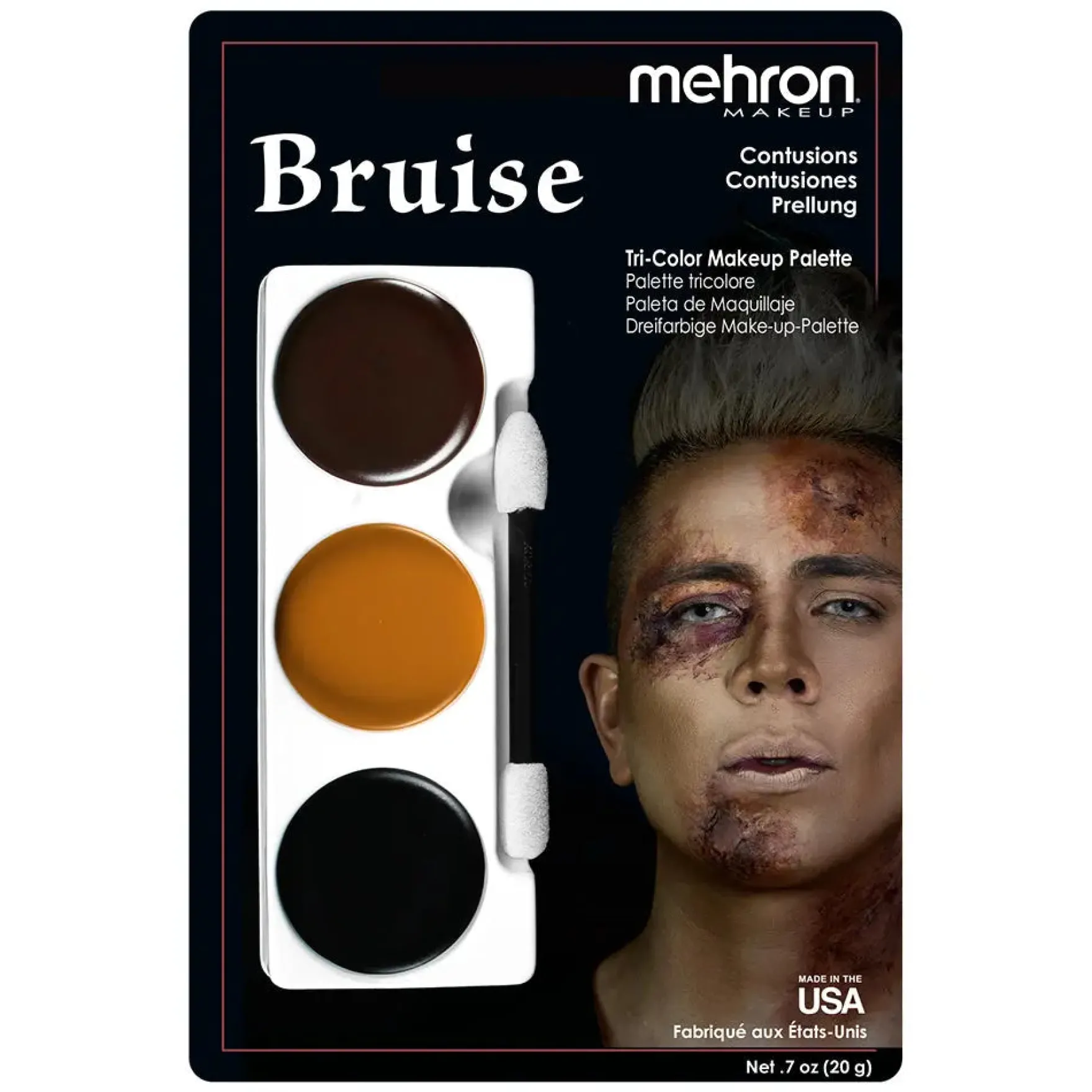 Tri-Color Makeup Palette Bruise