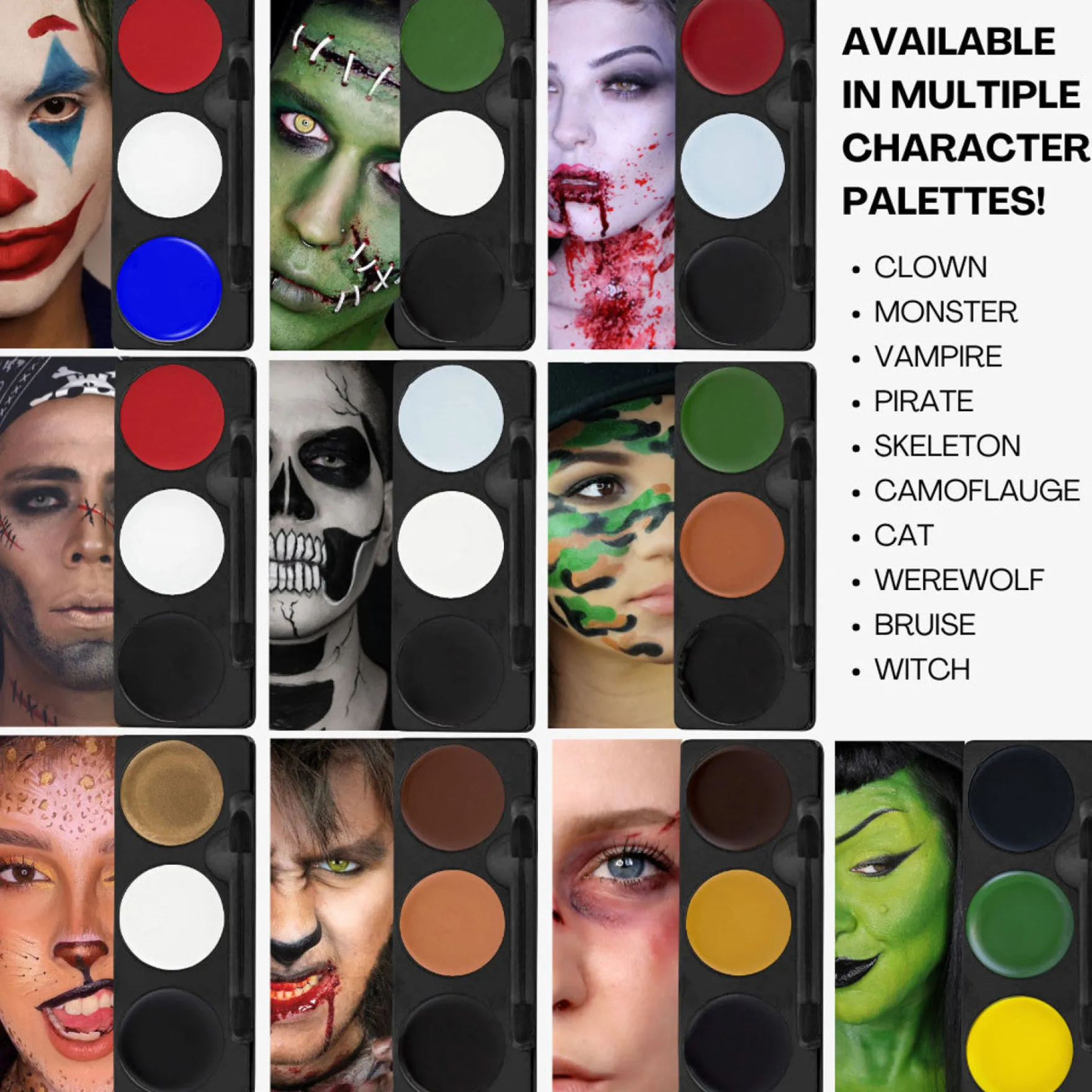 Tri-Color Makeup Palette Bruise