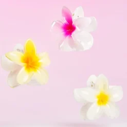 Tropical Flower Claw Clips 3 Pack