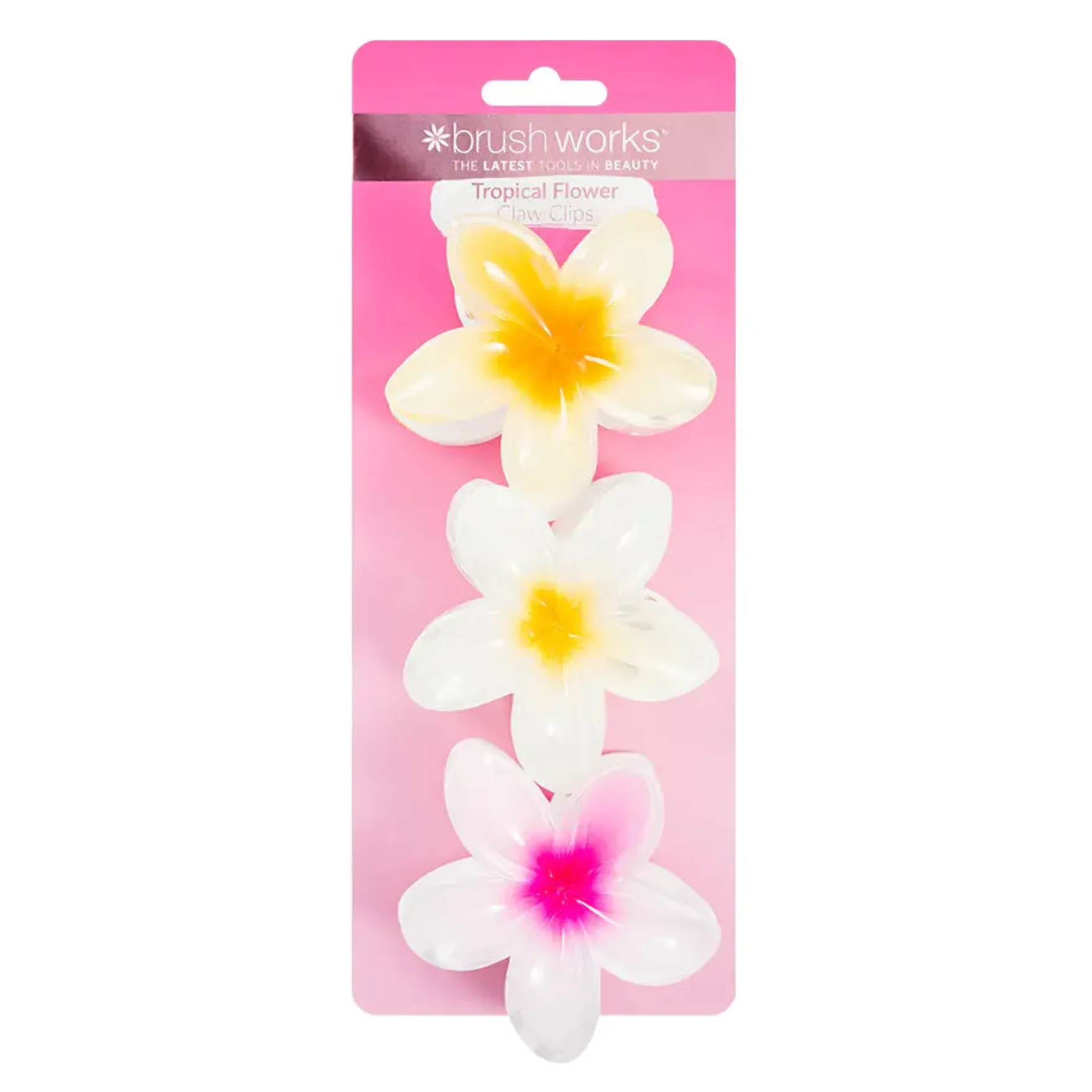 Tropical Flower Claw Clips 3 Pack