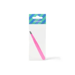Tweezers Slanted Tip Pink