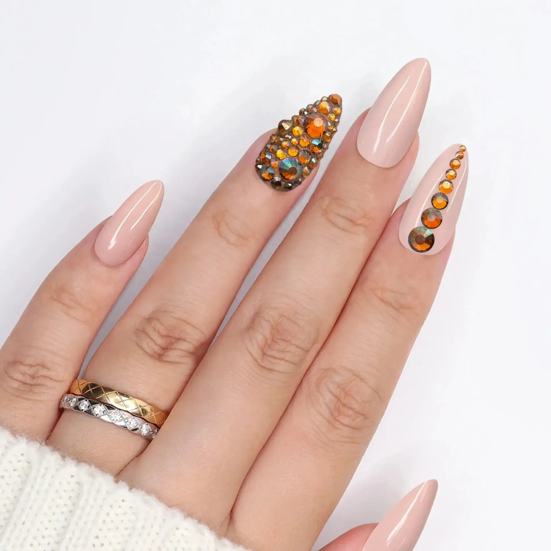 Twinkle Twinkle Rhinestone Amber Glow