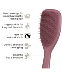 Ultimate Detangler Large Pink Velvet Mono
