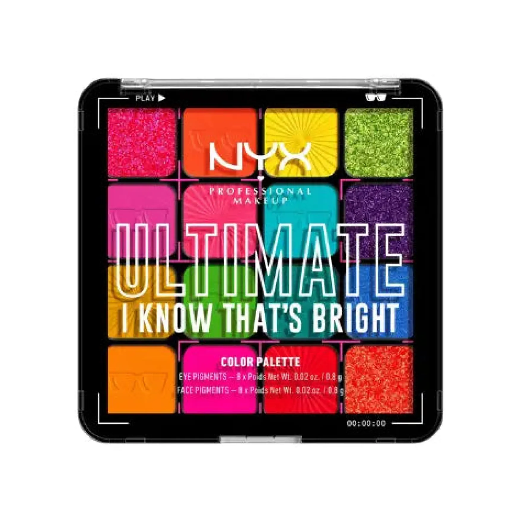 Ultimate Shadow Palette 16 Pan I Know That's Bright