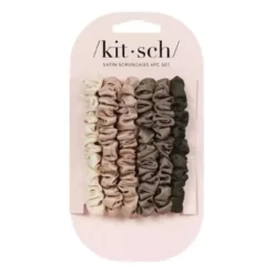 Ultra Petite Satin Schrunchies Eucalyptus
