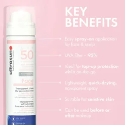 UV Face & Scalp Mist SPF 50 150 ml.
