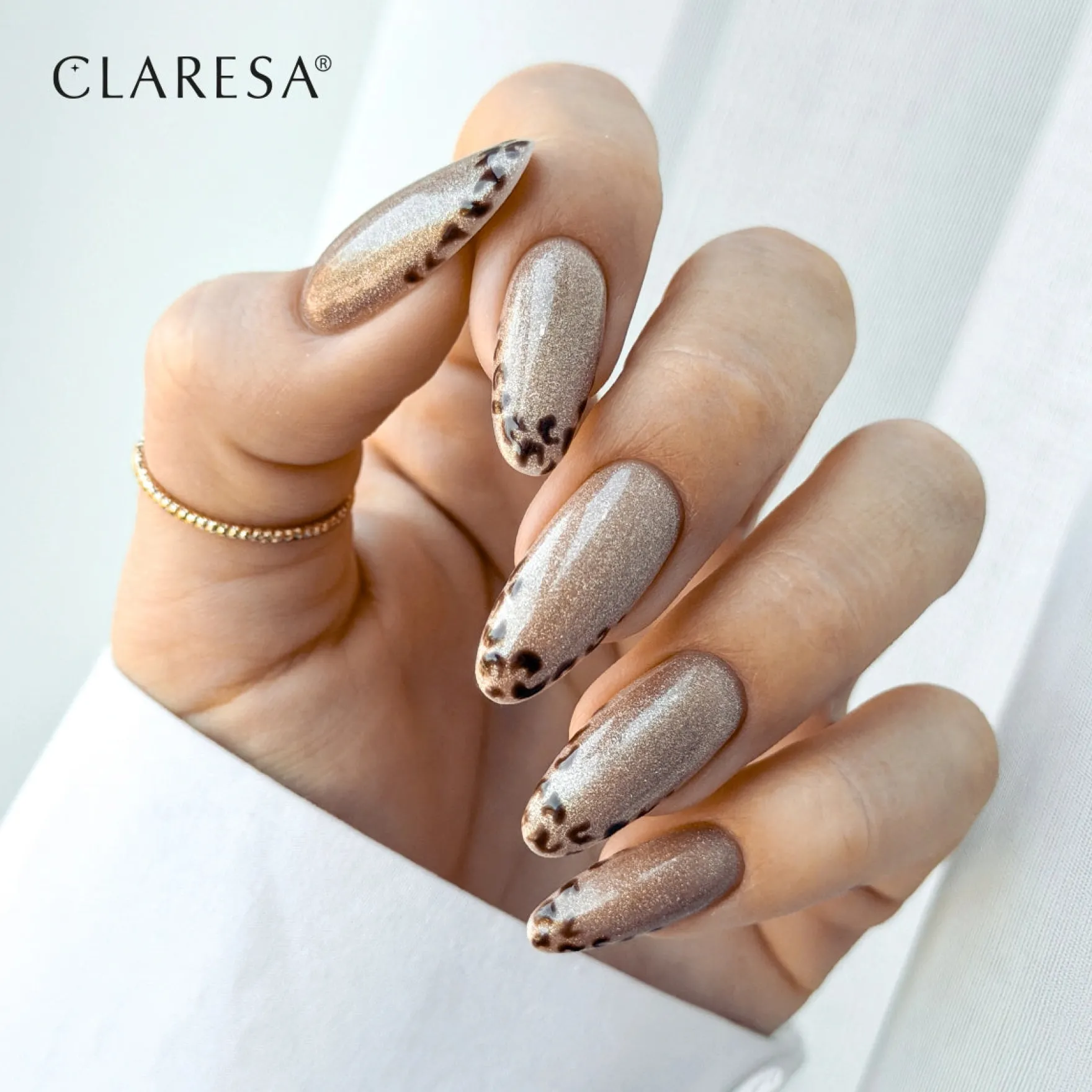 UV/LED Cat Eye Nail Polish Nude Glow Light Brown