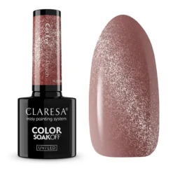 UV/LED Cat Eye Nail Polish Nude Glow Light Peach