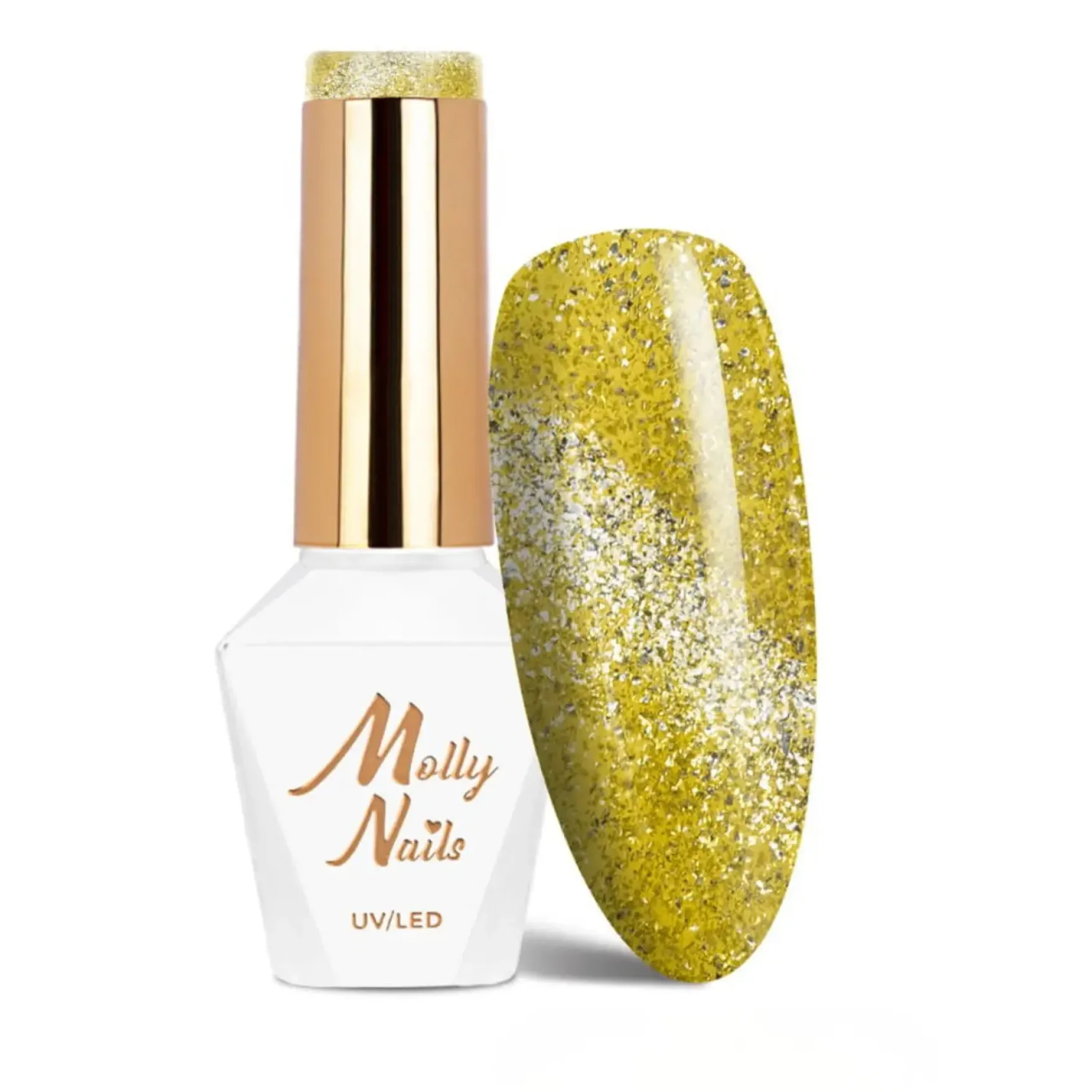UV/LED Gel Polish Cat Eye Glacier Crush Nr 256 Golden