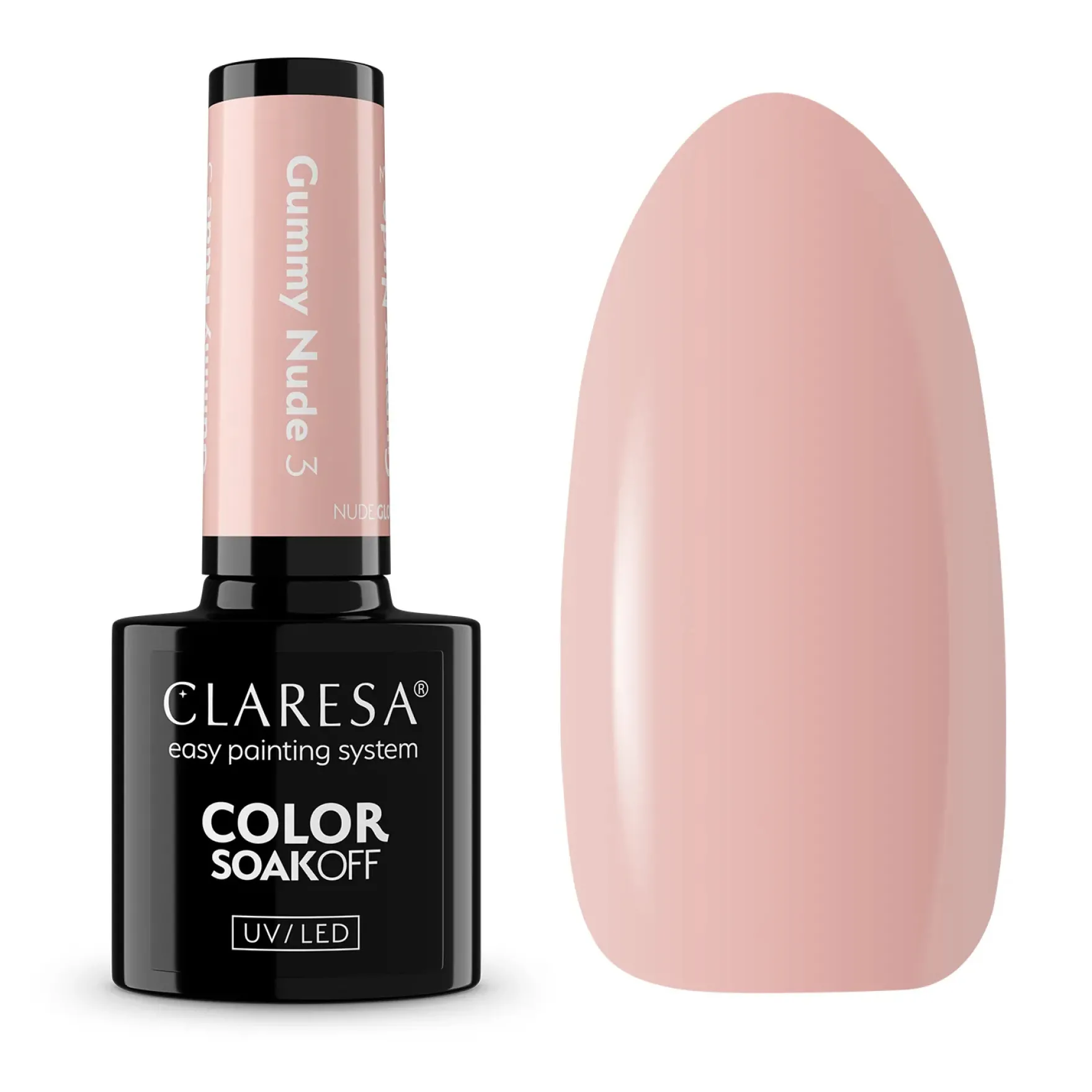 UV/LED Nail Polish Nude Glow Gummy Nude 3