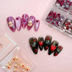 Valentine 3D Embossed Nail Art Sticker Anti-Sweet Talk