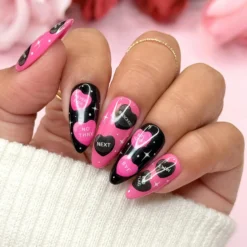 Valentine 3D Embossed Nail Art Sticker Anti-Sweet Talk