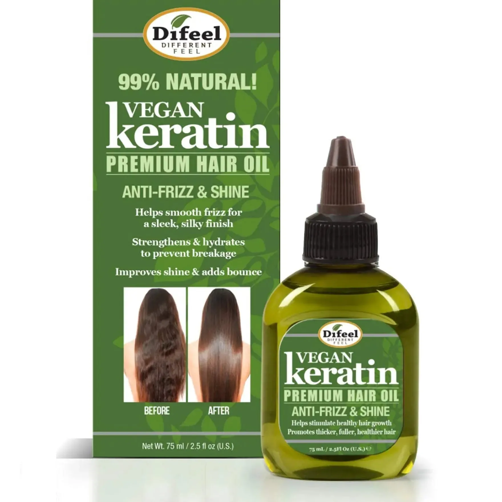 Vegan Keratin Anti-Frizz Premium Hair Oil