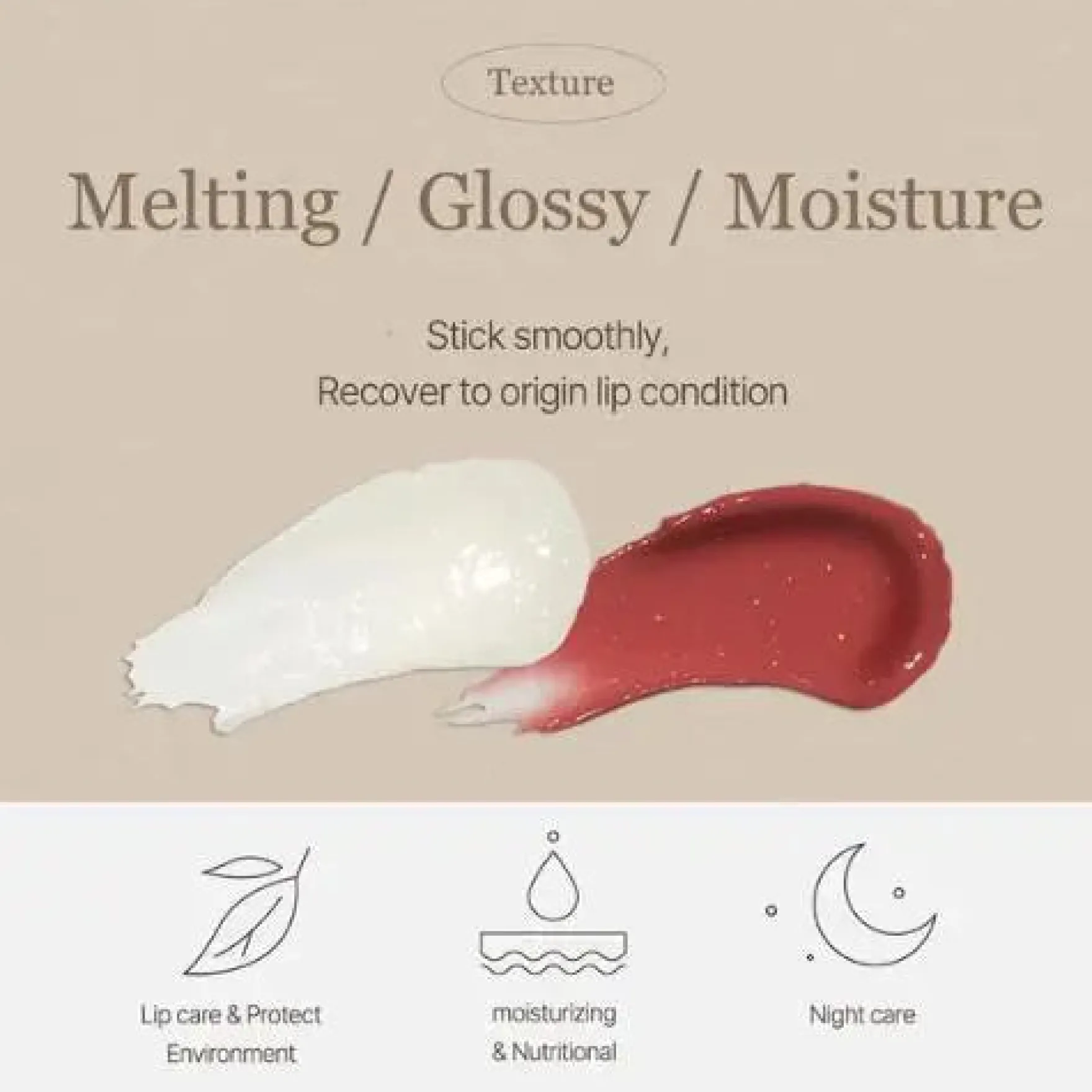 Vegan Melting Lip Balm 02. Dry Rose
