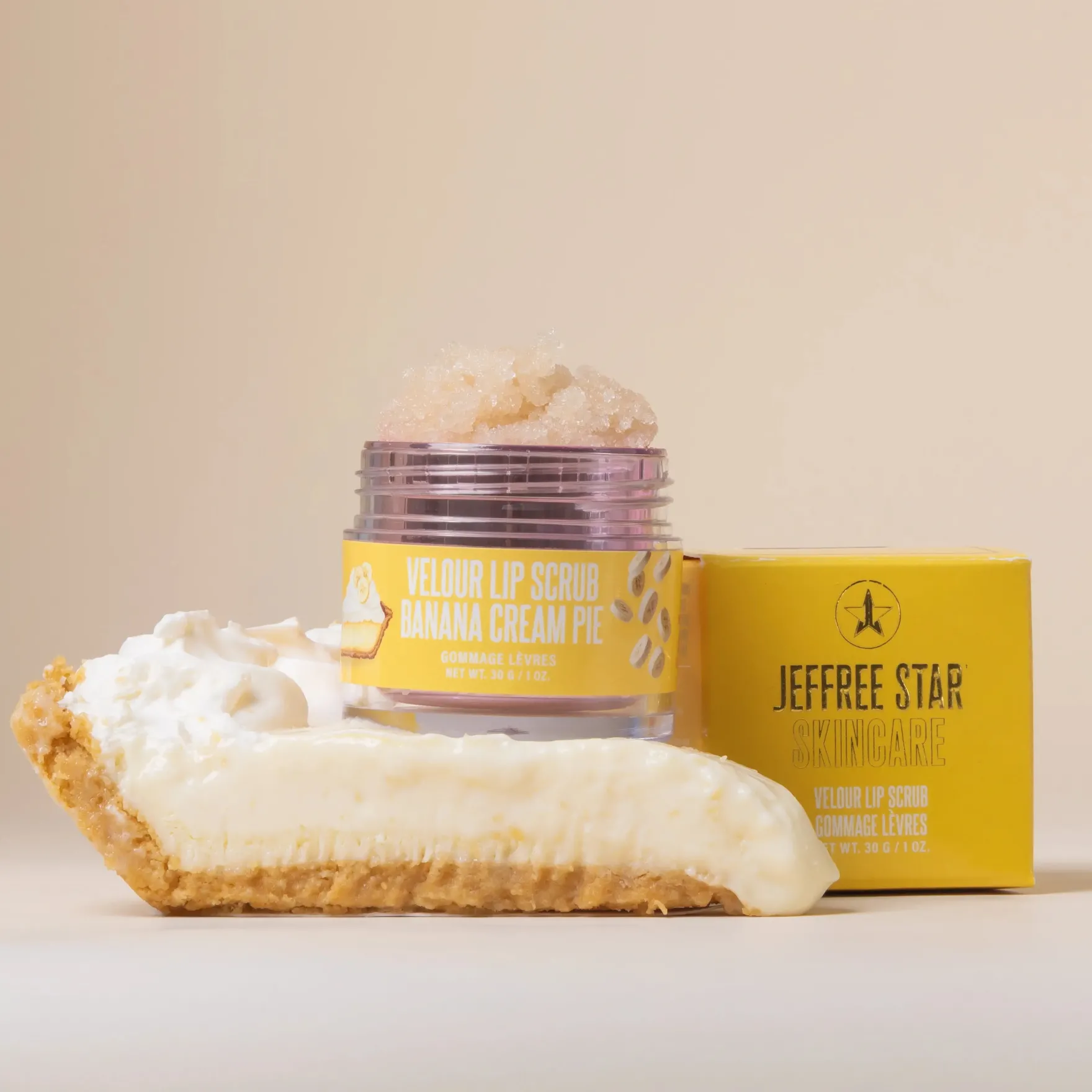 Velour Lip Scrub Banana Cream Pie