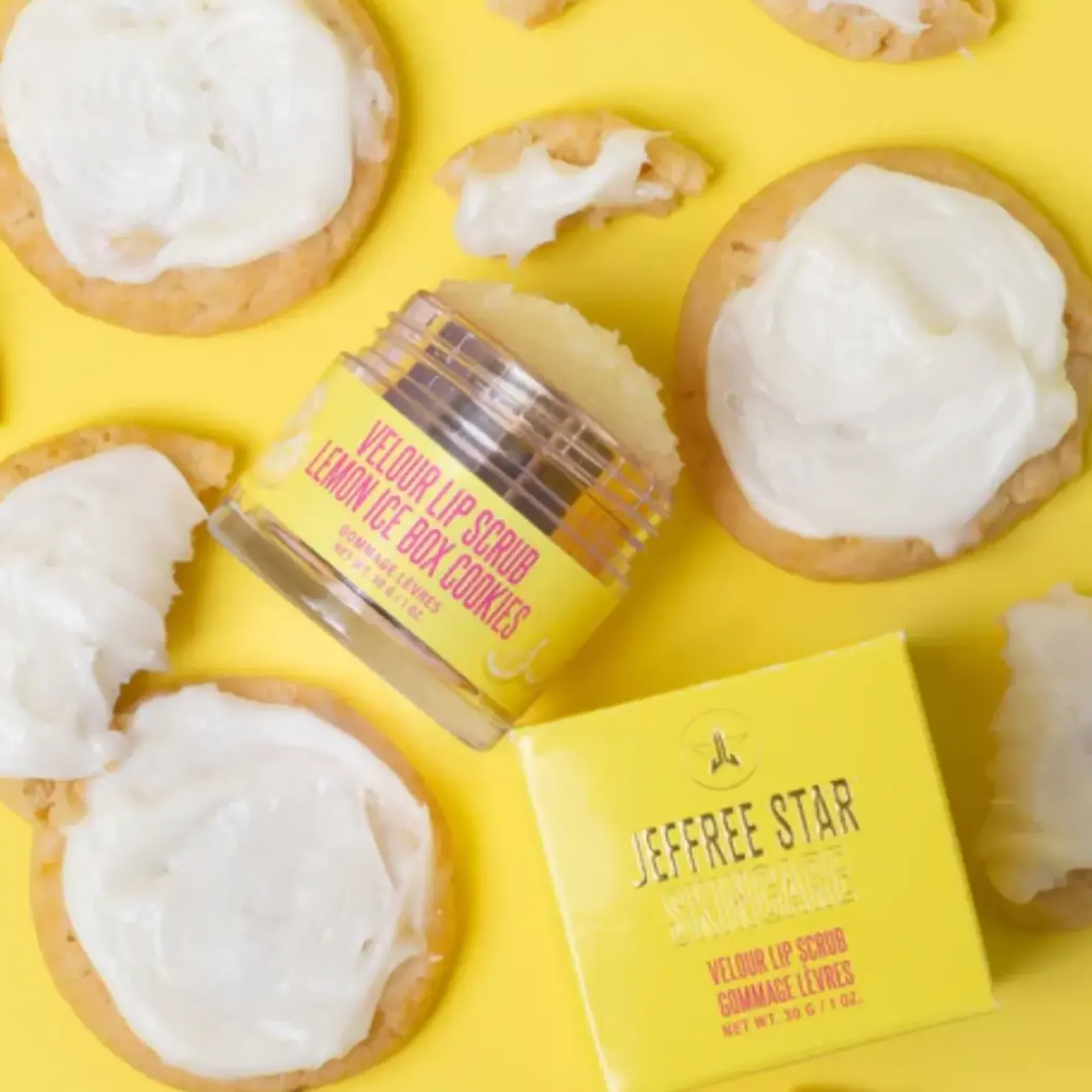 Velour Lip Scrub Lemon Icebox Cookie