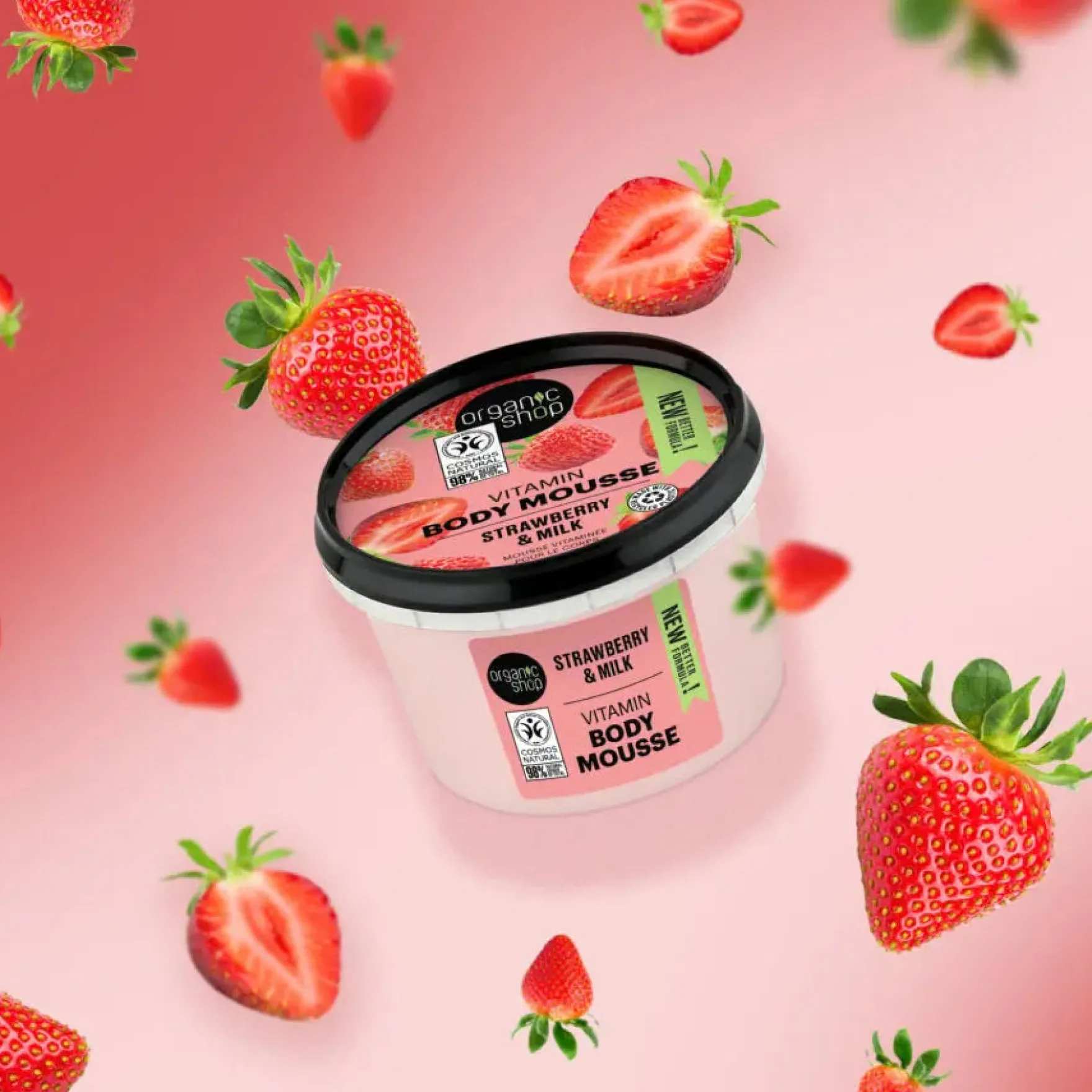 Vitamin Body Mousse Strawberry