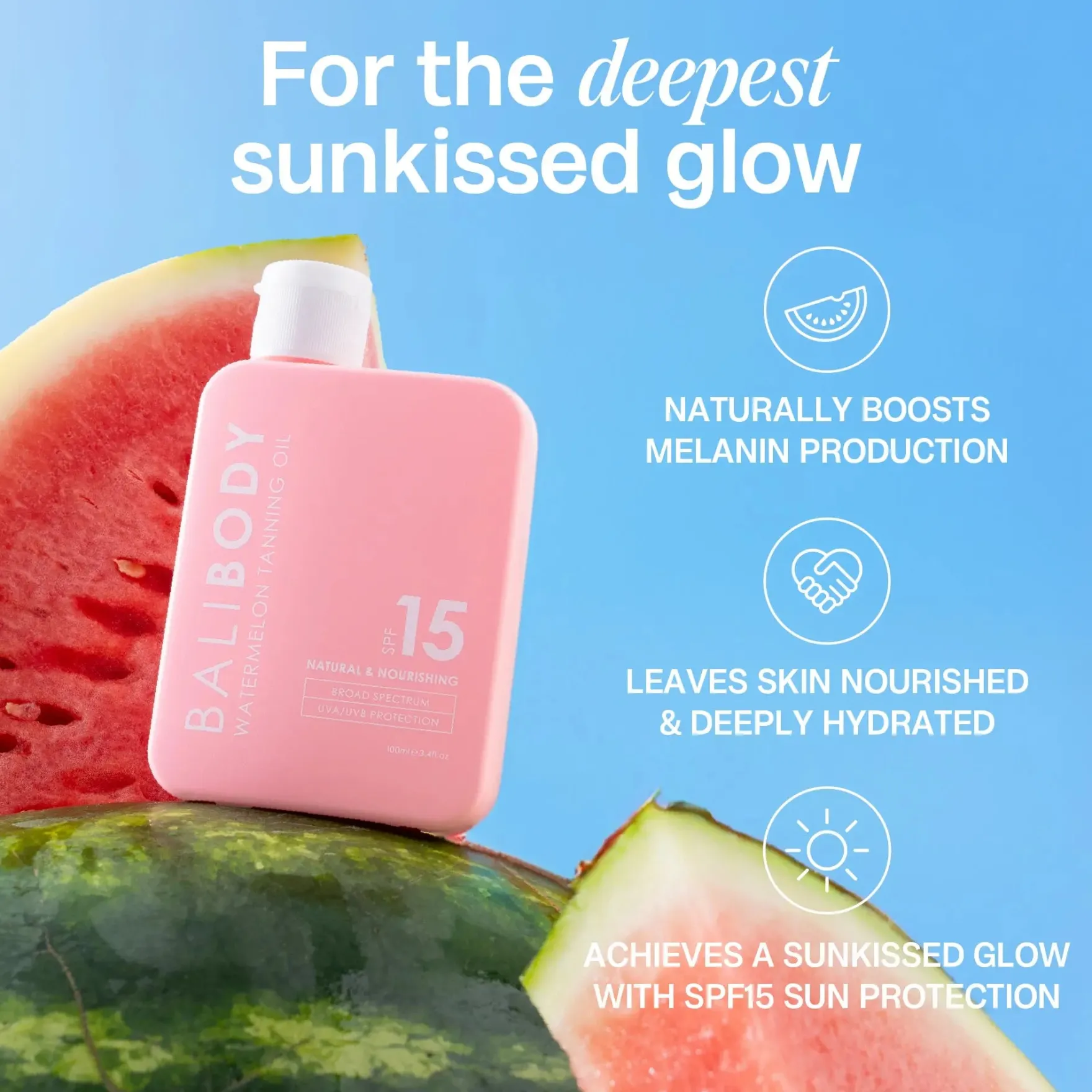 Watermelon Tanning Oil SPF15