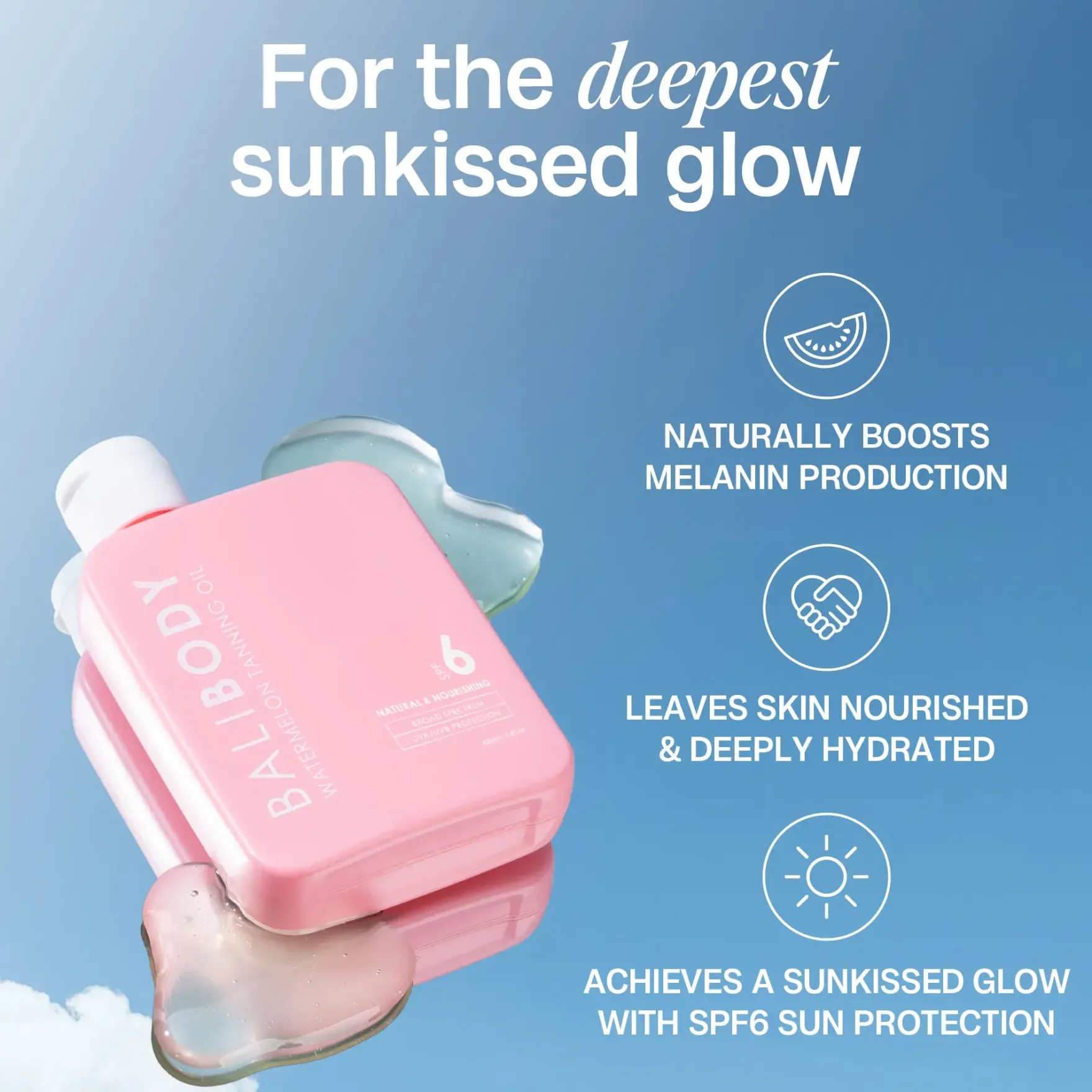 Watermelon Tanning Oil SPF6