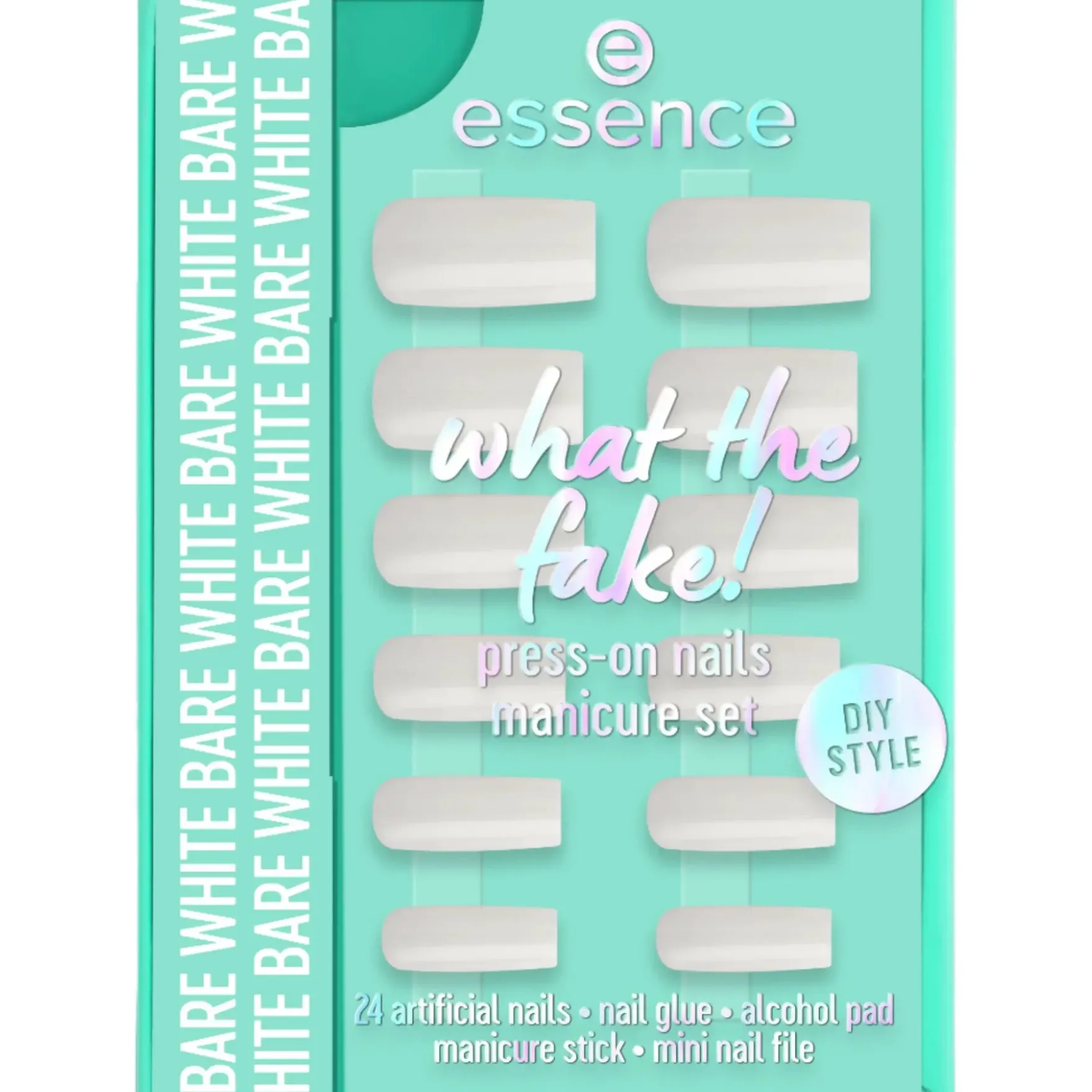 What The Fake! Press-on Nails Manicure Set 04 Bare White