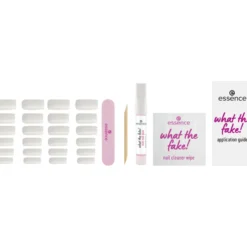 What The Fake! Press-on Nails Manicure Set 04 Bare White