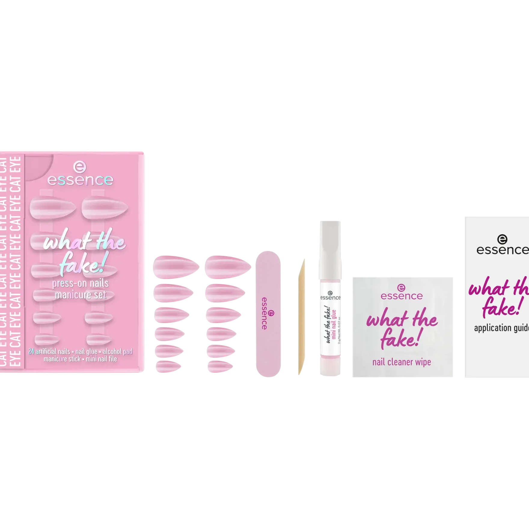 What The Fake! Press-on Nails Manicure Set 02 Cat Eye