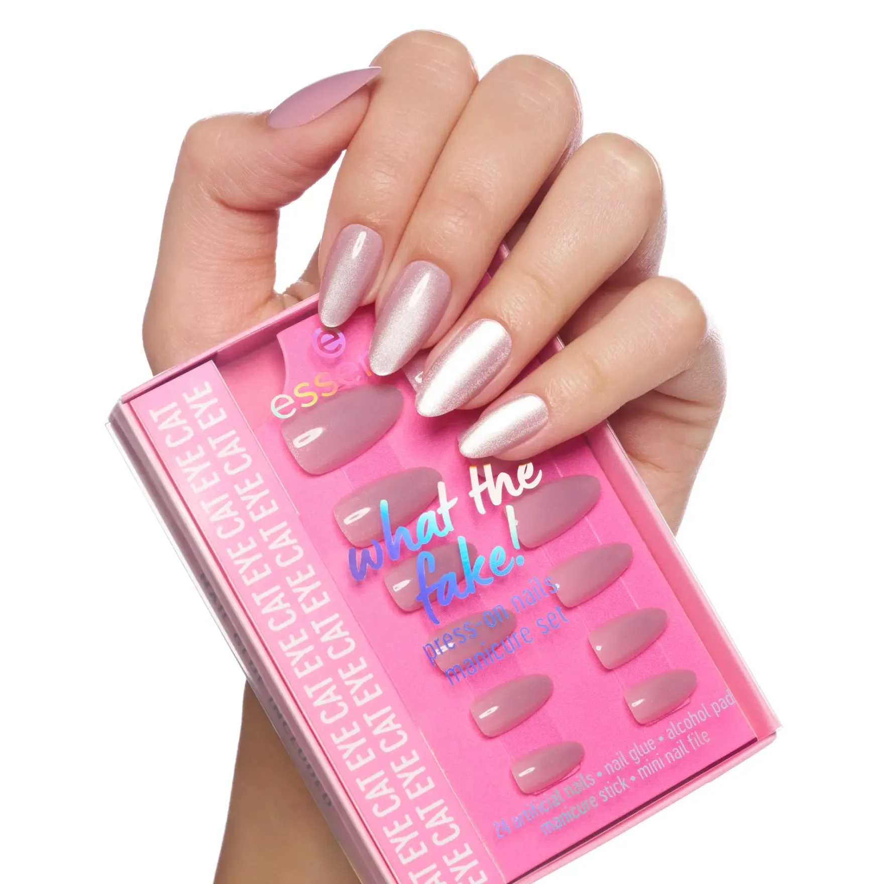 What The Fake! Press-on Nails Manicure Set 02 Cat Eye