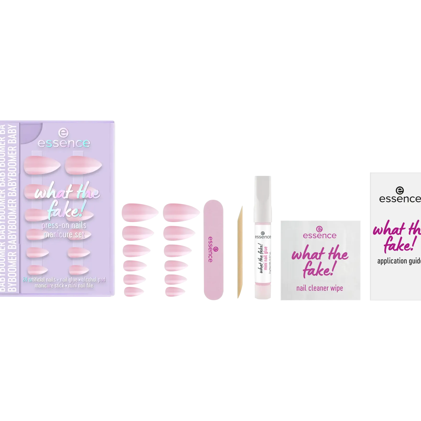 What The Fake! Press-on Nails Manicure Set 03 Babyboomer