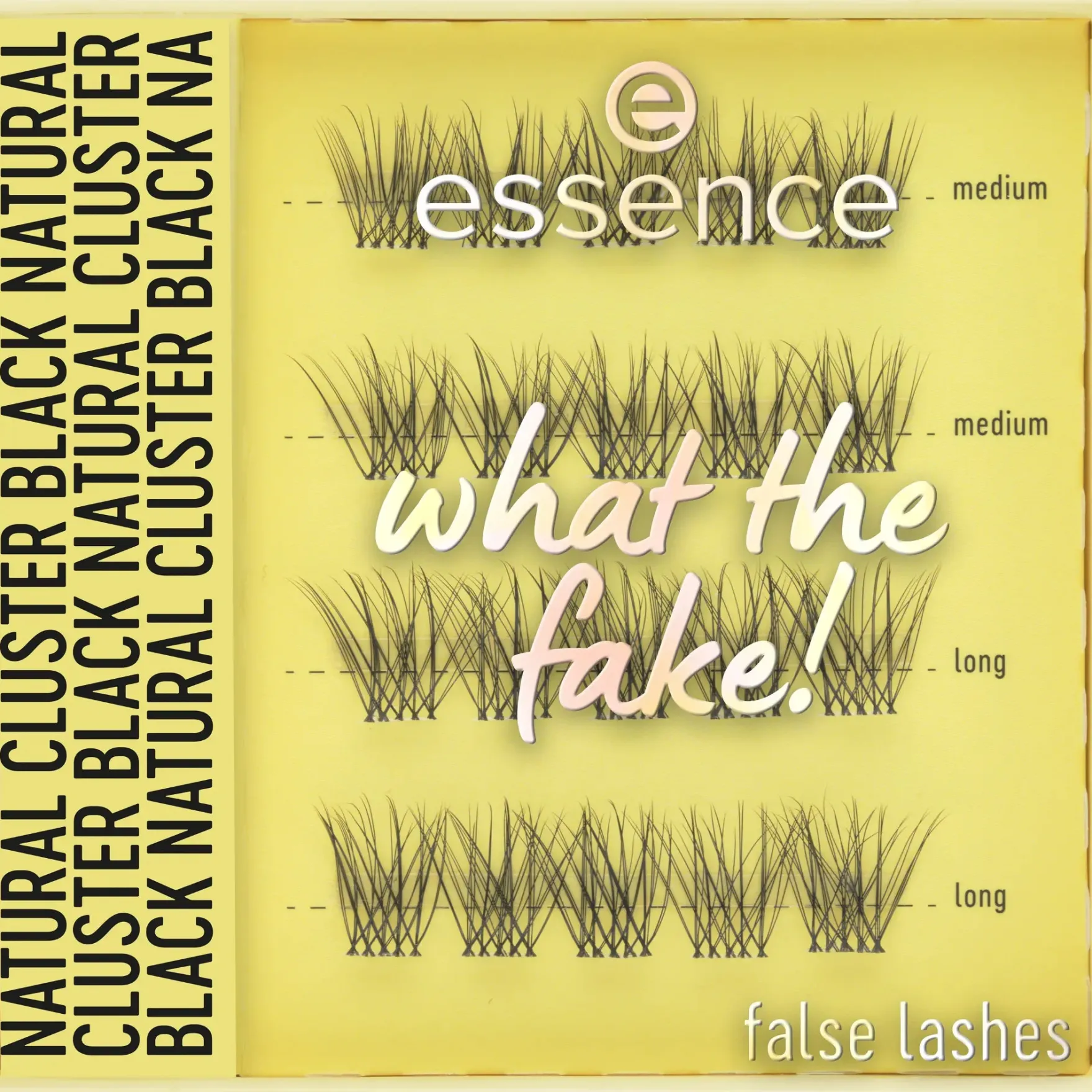What The Fake! False Lashes 06 Natural Cluster Black