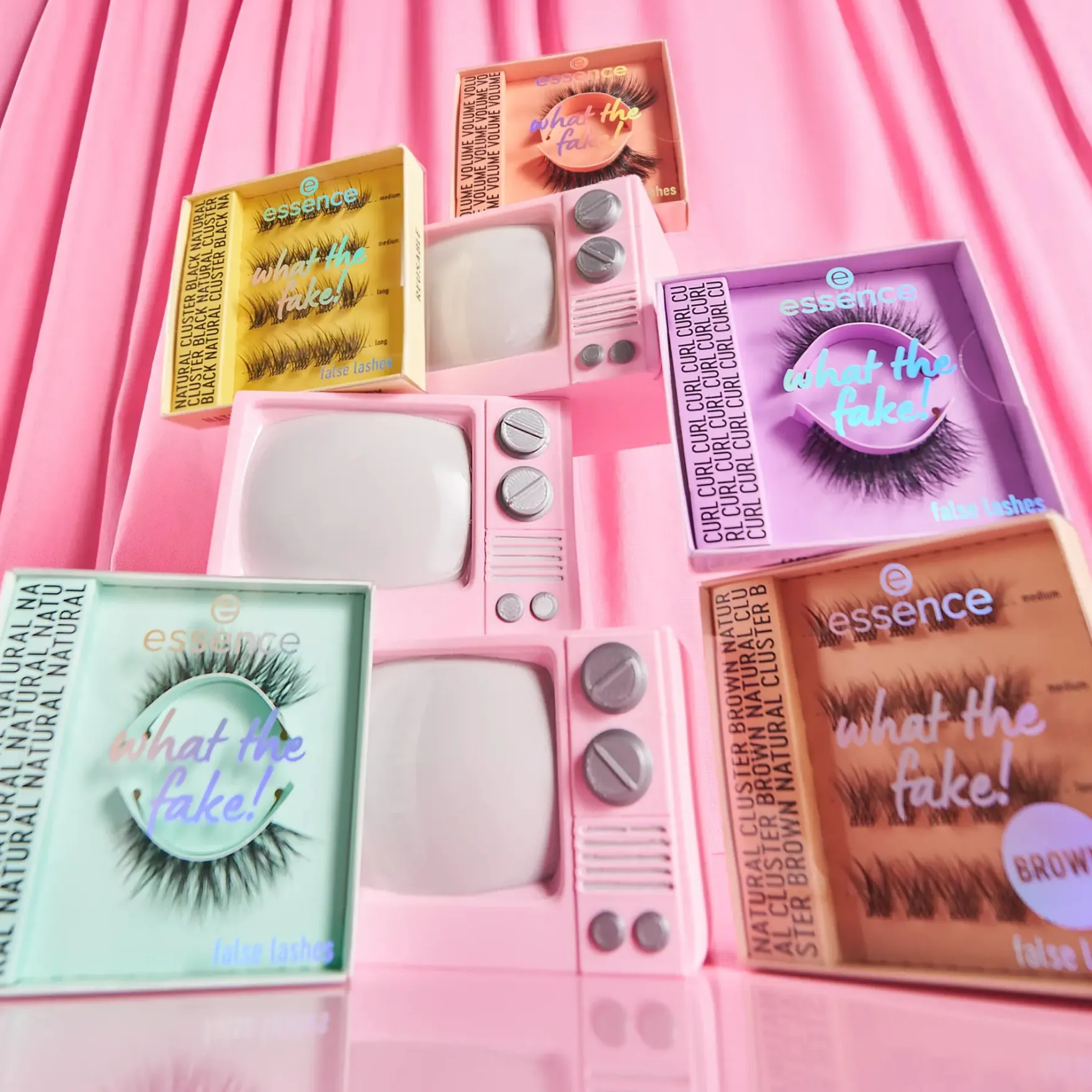 What The Fake! False Lashes 06 Natural Cluster Black