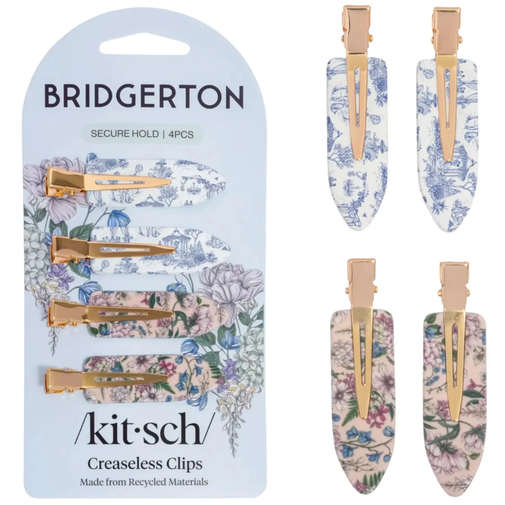x Bridgerton Creaseless Clips Toile In Bloom