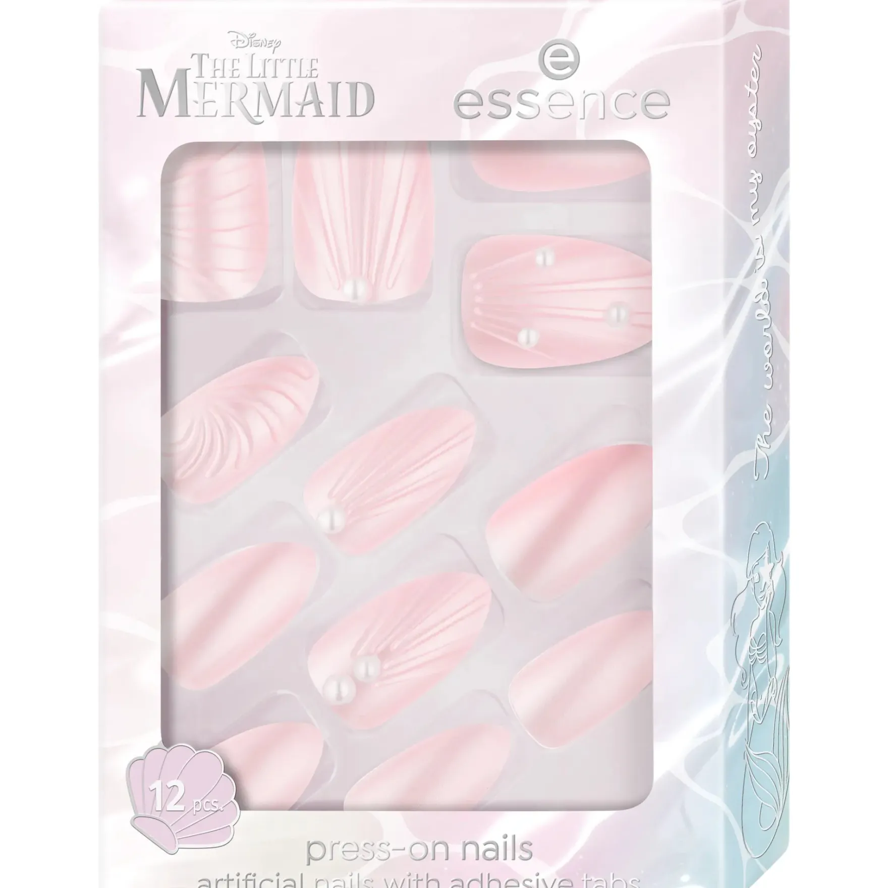 X Disney The Little Mermaid Press-on Nails Pearl Of The Sea
